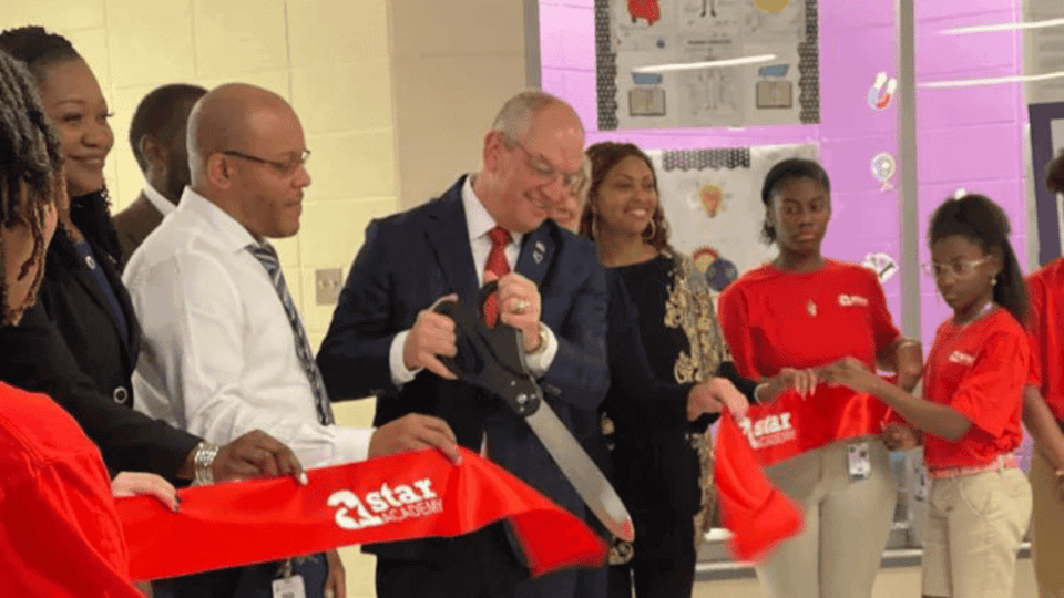 Tangipahoa Parish School System and NOLA Education Host Governor John Bel Edwards for Ribbon Cutting Celebration